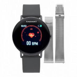 Reloj Radiant Smartwatch Wall Street unisex IP negro