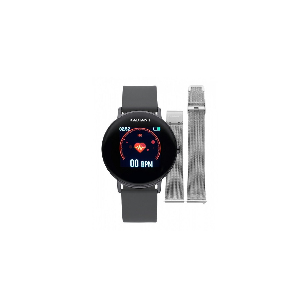 Reloj Radiant Smartwatch Wall Street unisex IP negro