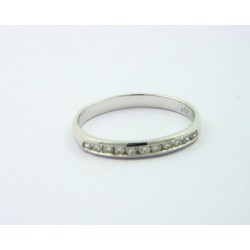 Anillo oro blanco 750 con brillantes