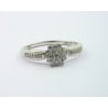 Anillo oro blanco 750 y brillantes