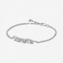 Pulsera Pandora plata 925 Corazones Sin Fin Brillantes de 18cm