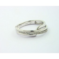 Anillo oro blanco 750 con brillantes