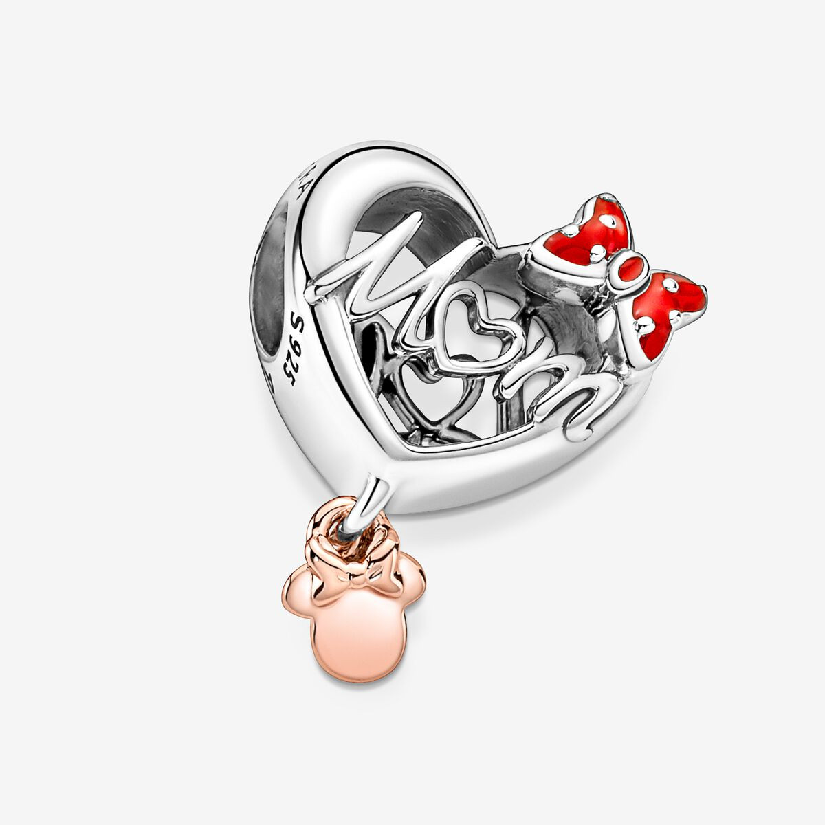 Charm Pandora plata 925 Corazón Mamá Minnie Mouse de Disney