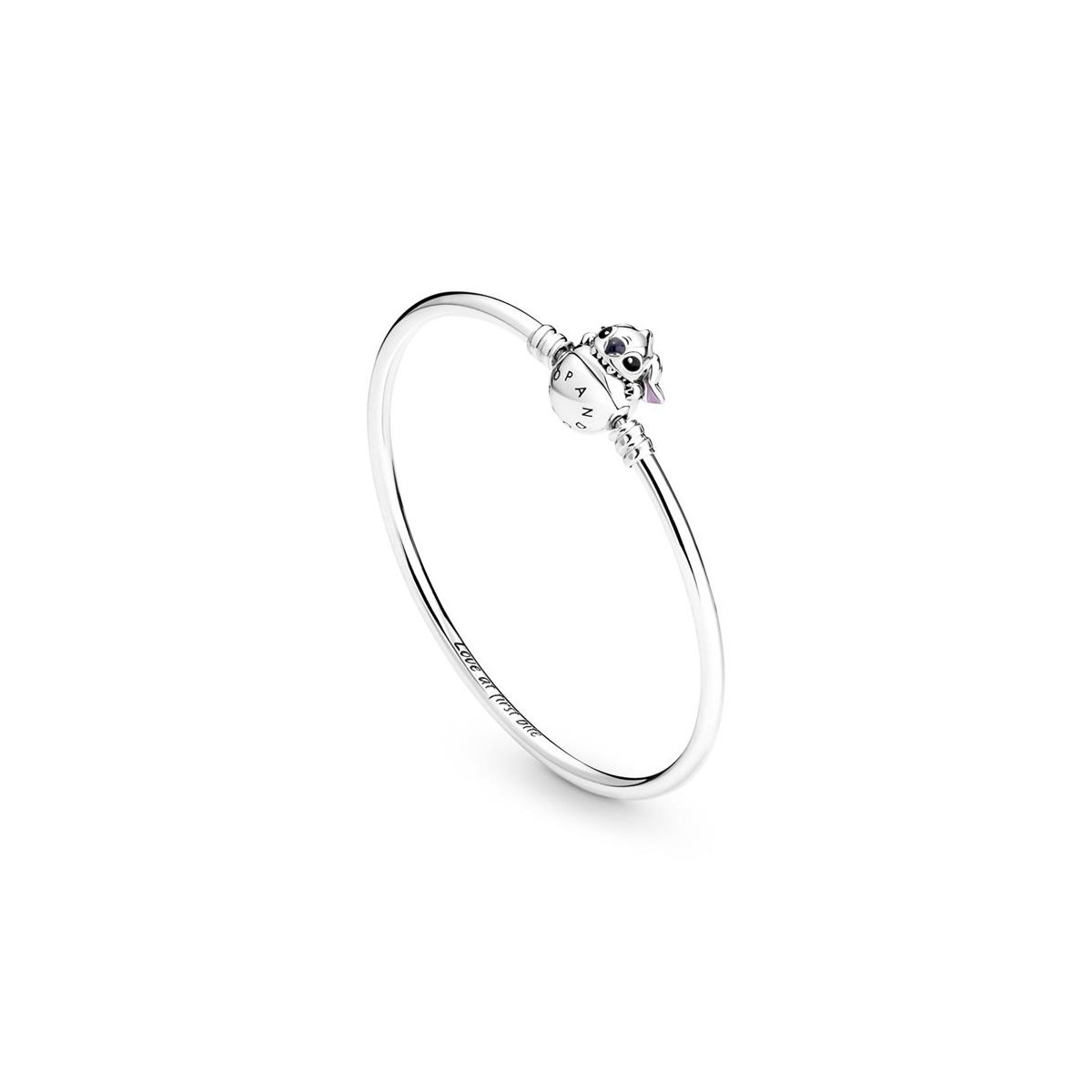 Pulsera Pandora Moments plata 925 Cierre Mordisco Stitch de Disney 19cm