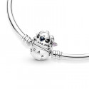 Pulsera Pandora Moments plata 925 Cierre Mordisco Stitch de Disney 19cm