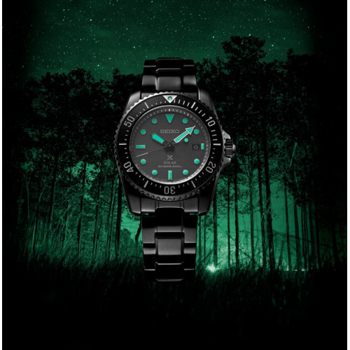 Seiko Prospex Black Series Night Vision Solar para hombre y mujer