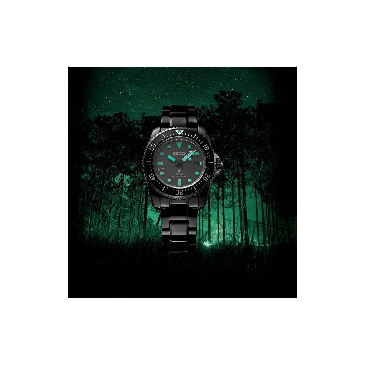 Seiko Prospex Black Series Night Vision Solar para hombre y mujer