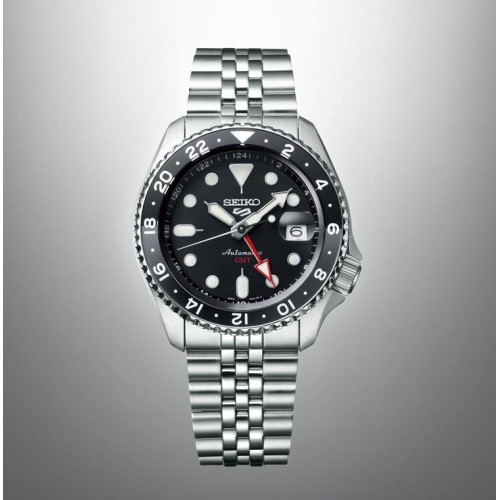 Seiko 5 Sports Style GMT negro para hombre