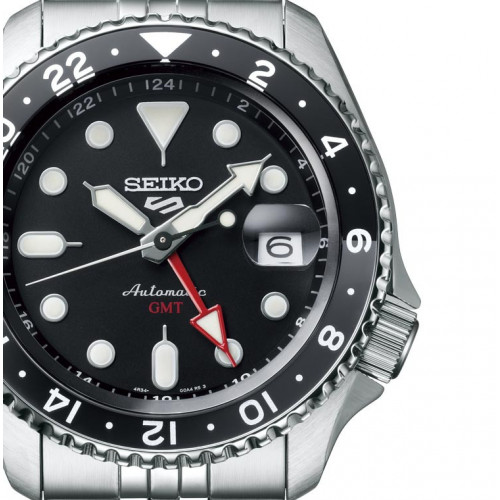 Seiko 5 Sports Style GMT negro para hombre