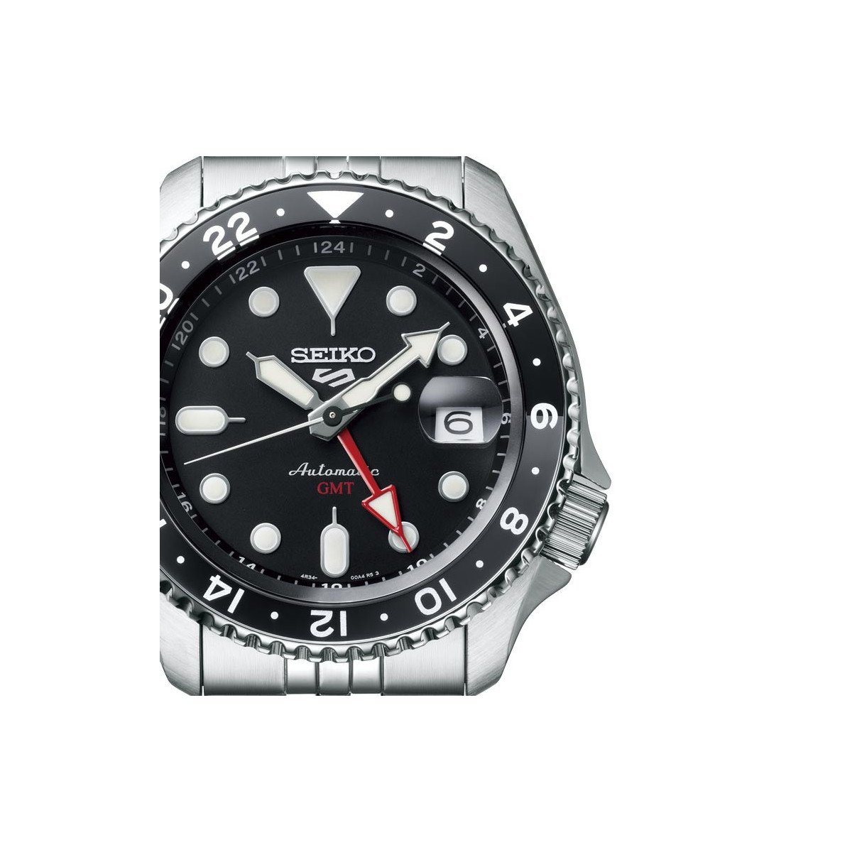 Seiko 5 Sports Style GMT negro para hombre