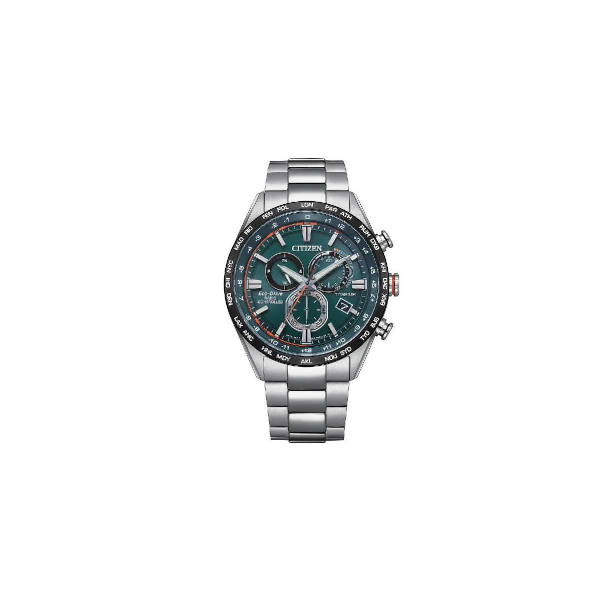 Reloj Citizen Crono Super Titanium Eco Drive Radio Control