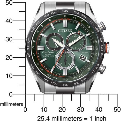 Reloj Citizen Crono Super Titanium Eco Drive Radio Control