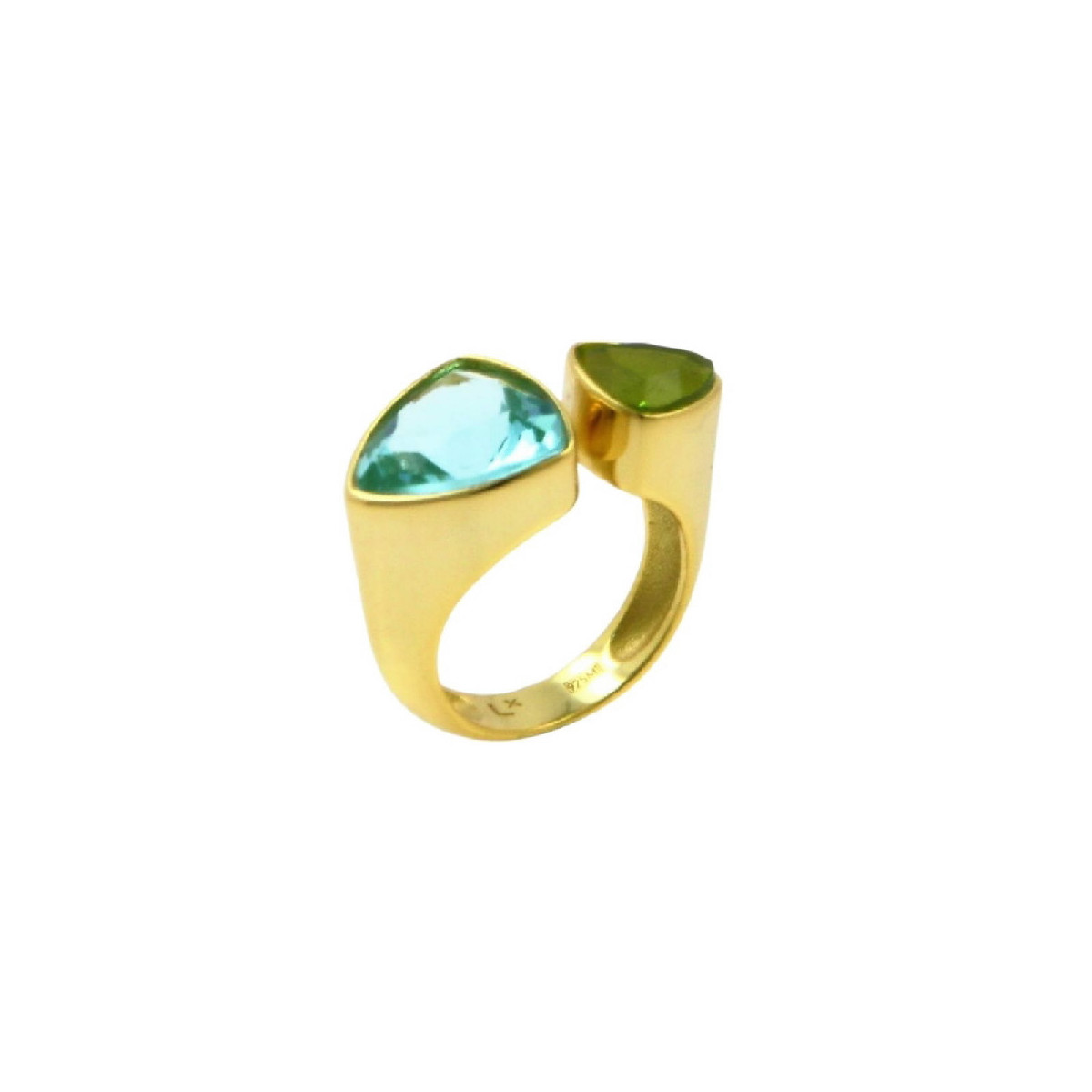 Anillo Luxenter Inaz plata 925 dorada talla 12