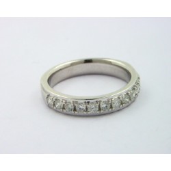 Anillo oro blanco 750 con brillantes