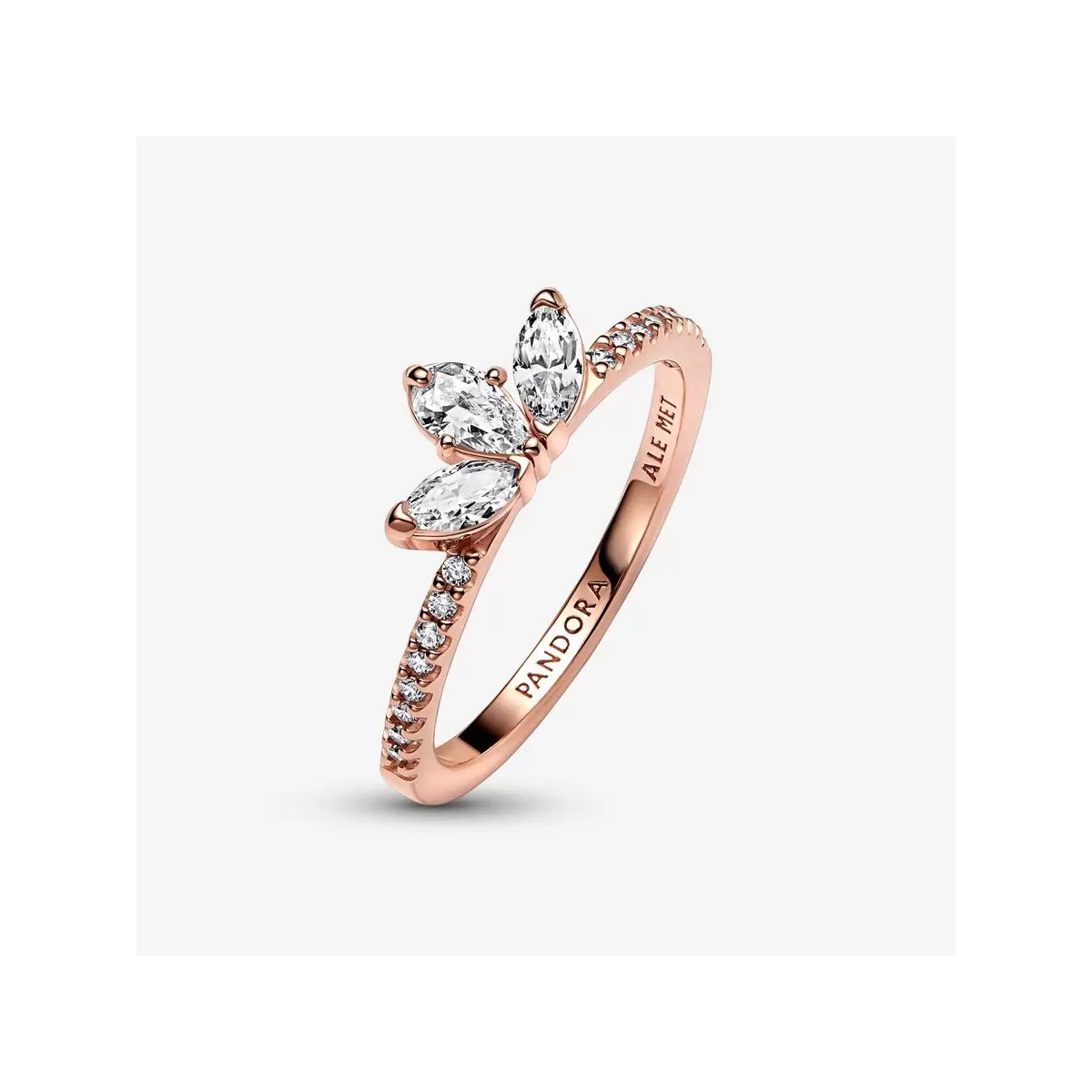 Anillo Pandora Rosé Herbario Brillante talla 54