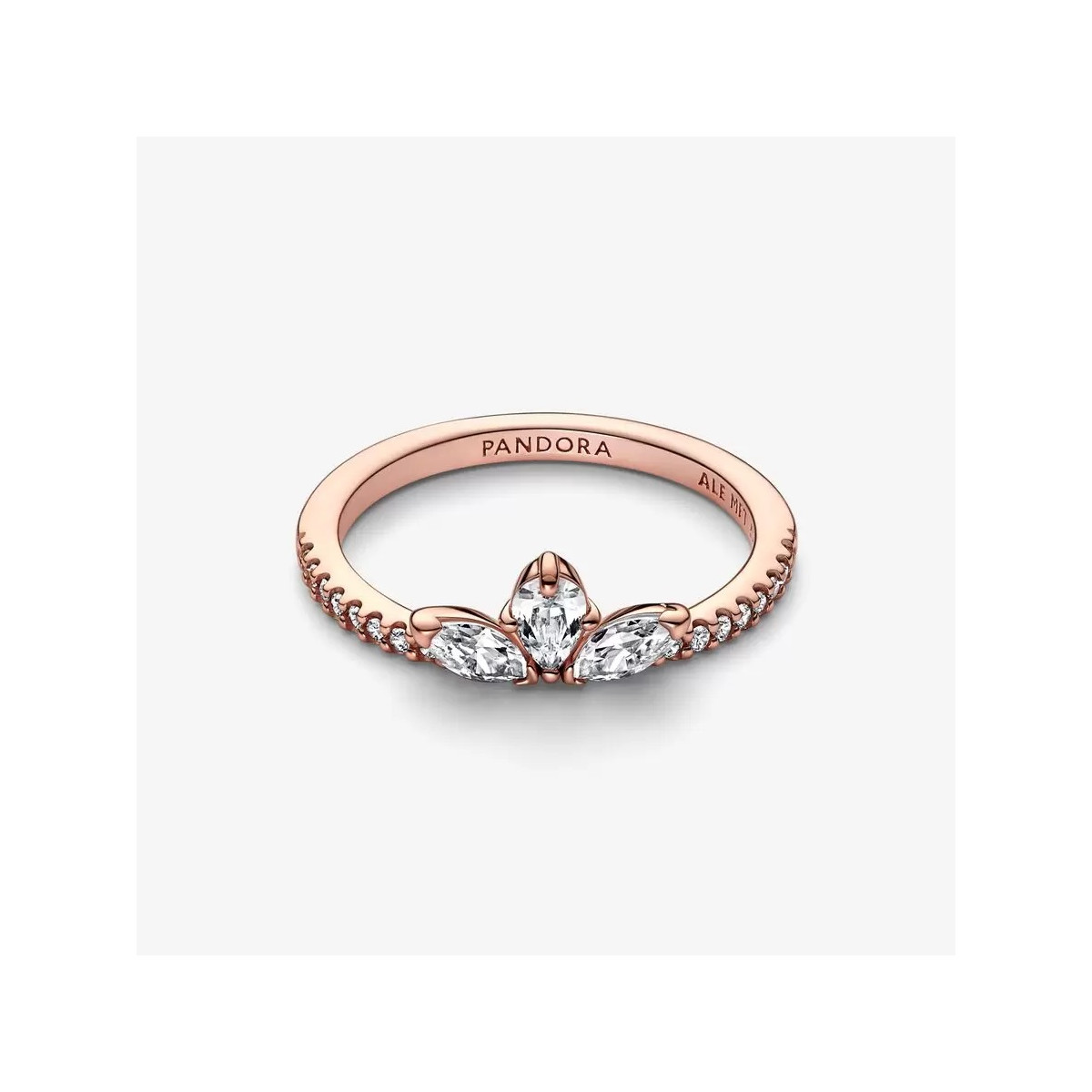 Anillo Pandora Rosé Herbario Brillante talla 54