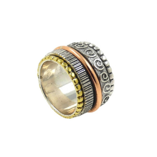 Anillo Altana plata 925 y bronce A737 talla 16