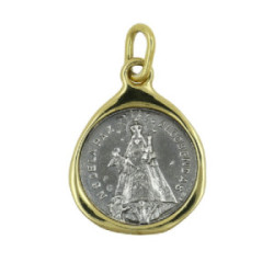 Medalla Altana plata 925 y bronce Virgen de la Paz 11E0527P