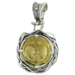 Medallón Altana plata 925 y bronce Cristo de los Remedios 59D0028R