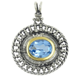 Colgante Altana plata 925 y bronce E389