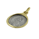 Medalla Altana plata 925 y bronce Virgen de la Paz 11E0527P