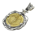 Medallón Altana plata 925 y bronce Cristo de los Remedios 59D0028R