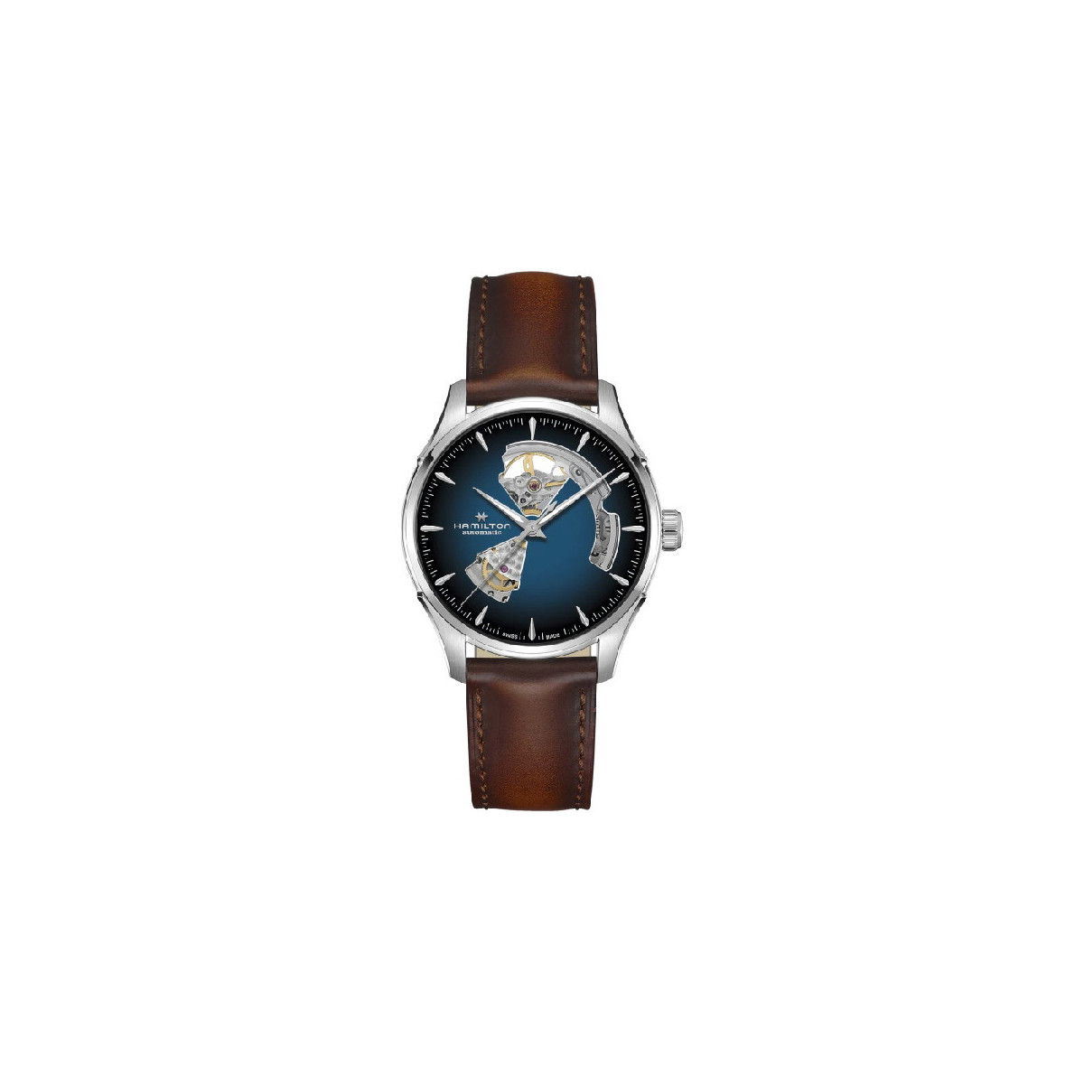 Reloj Hamilton Jazzmaster Open Heart Auto Azul Degradado