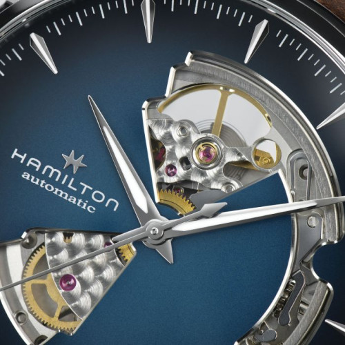 Reloj Hamilton Jazzmaster Open Heart Auto Azul Degradado