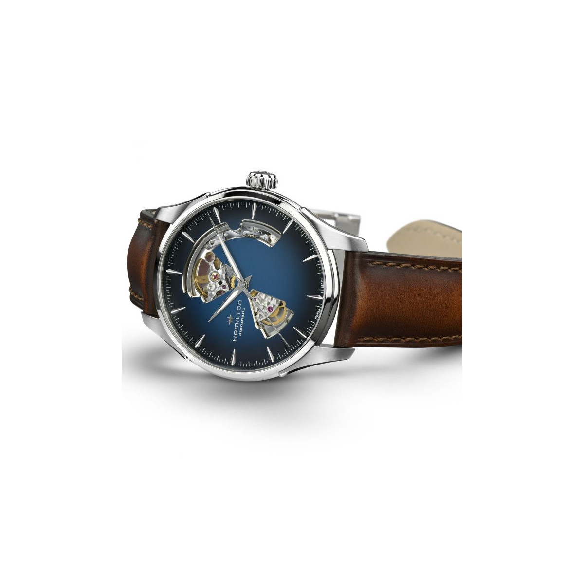 Reloj Hamilton Jazzmaster Open Heart Auto Azul Degradado