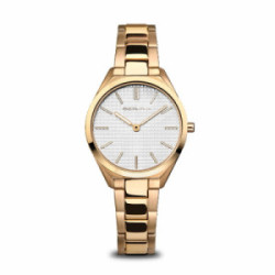 Reloj Bering Ultra Slim para mujer dorado cepillado 17231-734
