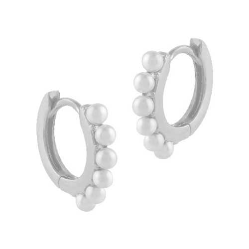 Pendientes Itemporality plata 925 arito con perlas SEA-101-204-UU