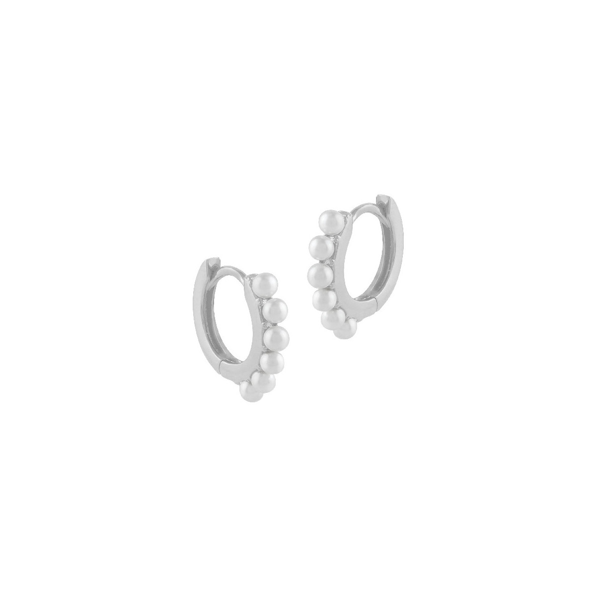 Pendientes Itemporality plata 925 arito con perlas SEA-101-204-UU