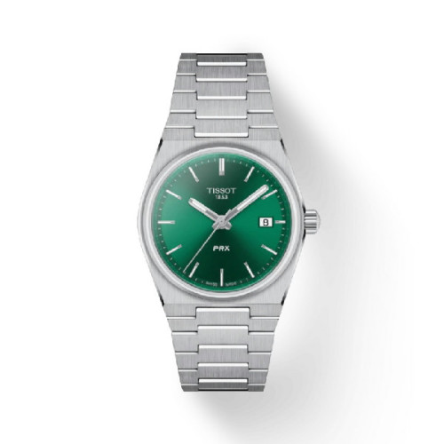 Reloj Tissot PRX esfera verde para mujer