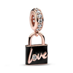 Abalorio Pandora rosé Colgante Candado Amor