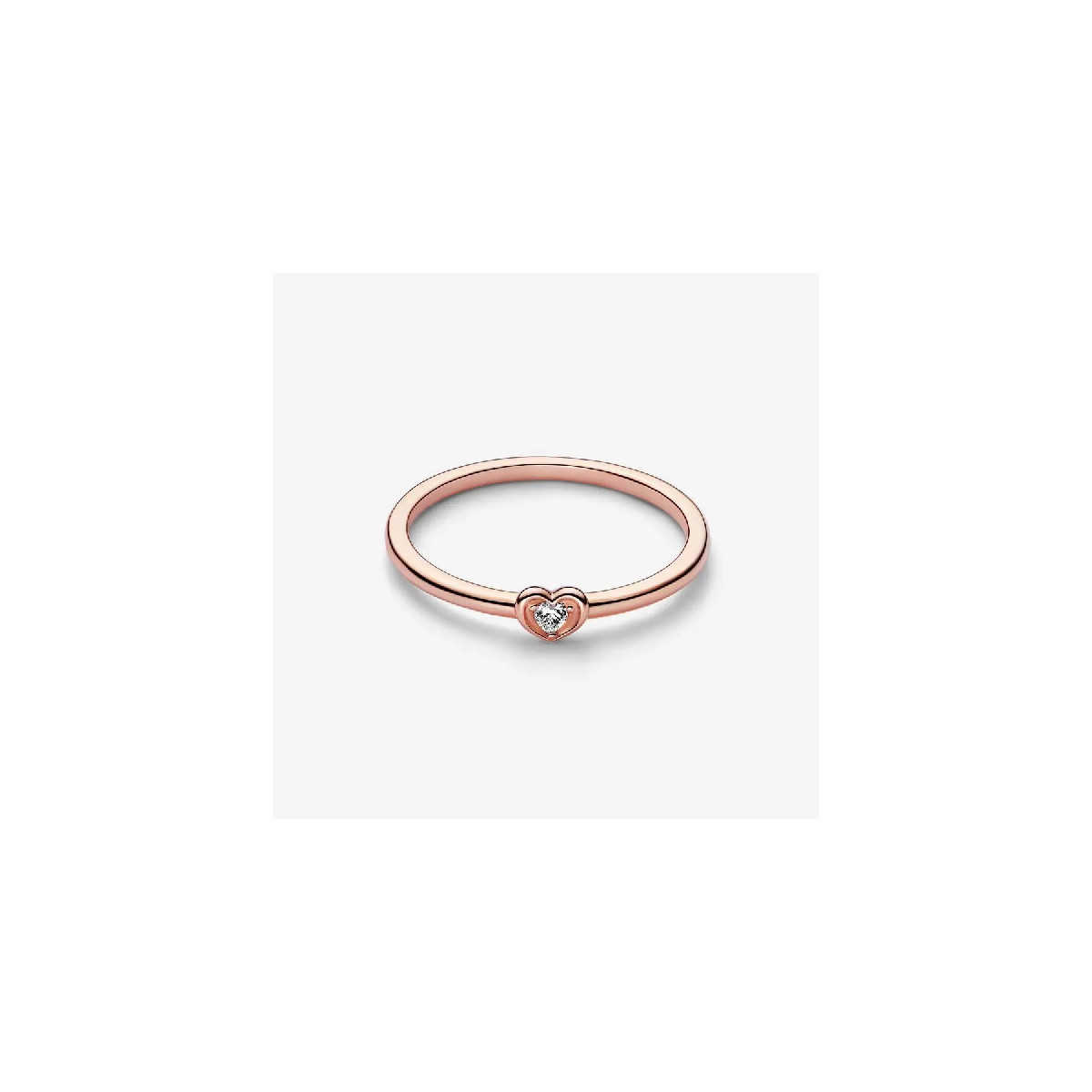 Anillo Pandora rosé Corazón Radiante talla 54