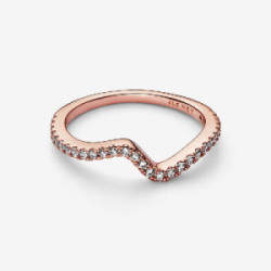 Anillo Pandora rosé Ola Brillante talla 54