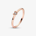 Anillo Pandora rosé Corazón Radiante talla 54