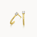 Pendientes Lecarre oro amarillo 750 y brillantes