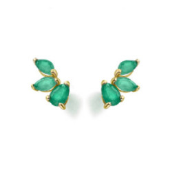 Pendientes Lecarré oro 750 y esmeraldas