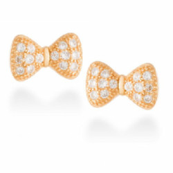 Pendientes Luxenter Lazo plata 925 bañados en oro amarillo