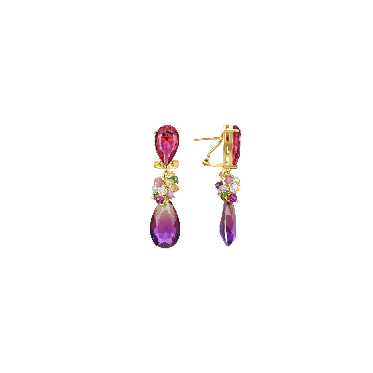 Pendientes Luxenter Arus plata 925 dorada