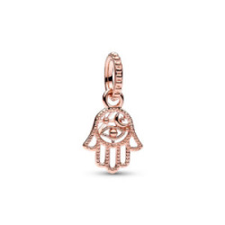 Abalorio Pandora Moments plata rosa Colgante Hamsa Protectora