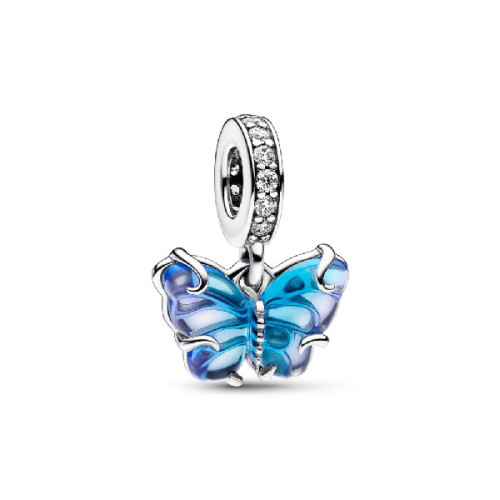 Abalorio Pandora Moments Cristal de Murano Mariposa plata 925