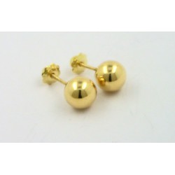 Pendientes oro 750 bola 7mm