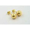 Pendientes oro 750 bola 7mm