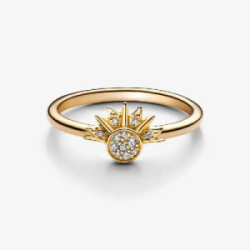 Anillo Pandora Plata dorada Sol Celestial talla 54