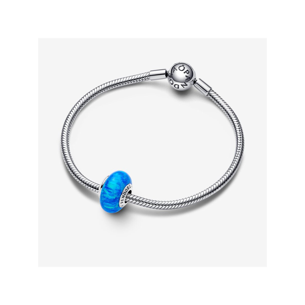 Abalorio Pandora Moments plata 925 Océano Opalescente Azul Profundo