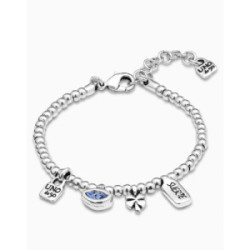 Pulsera Unode50  ¨I´m waiting 4 U Blue¨ plateado