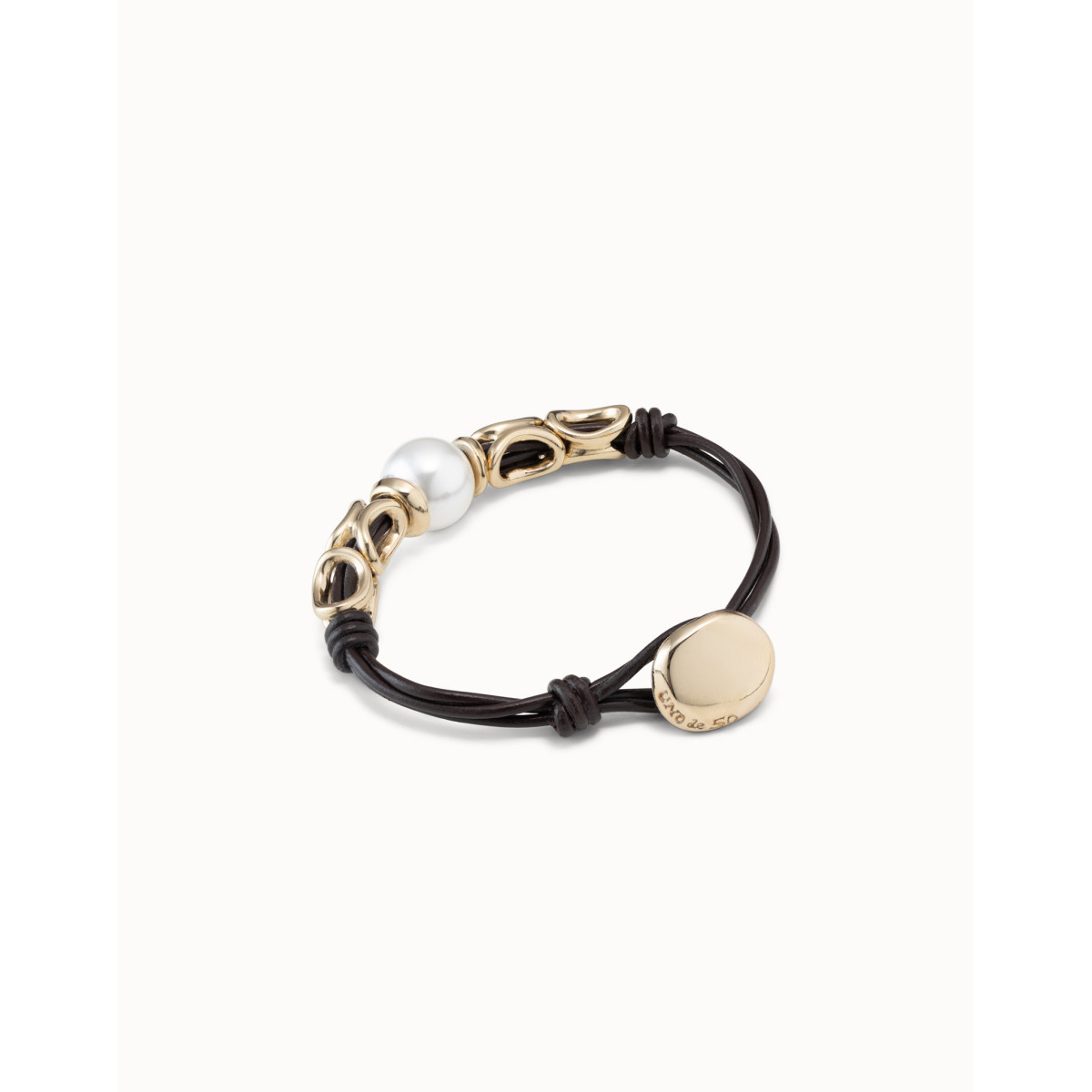 Pulsera Unode50 Bond dorado