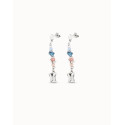 Pendientes Unode50 Metamorphosis plateados